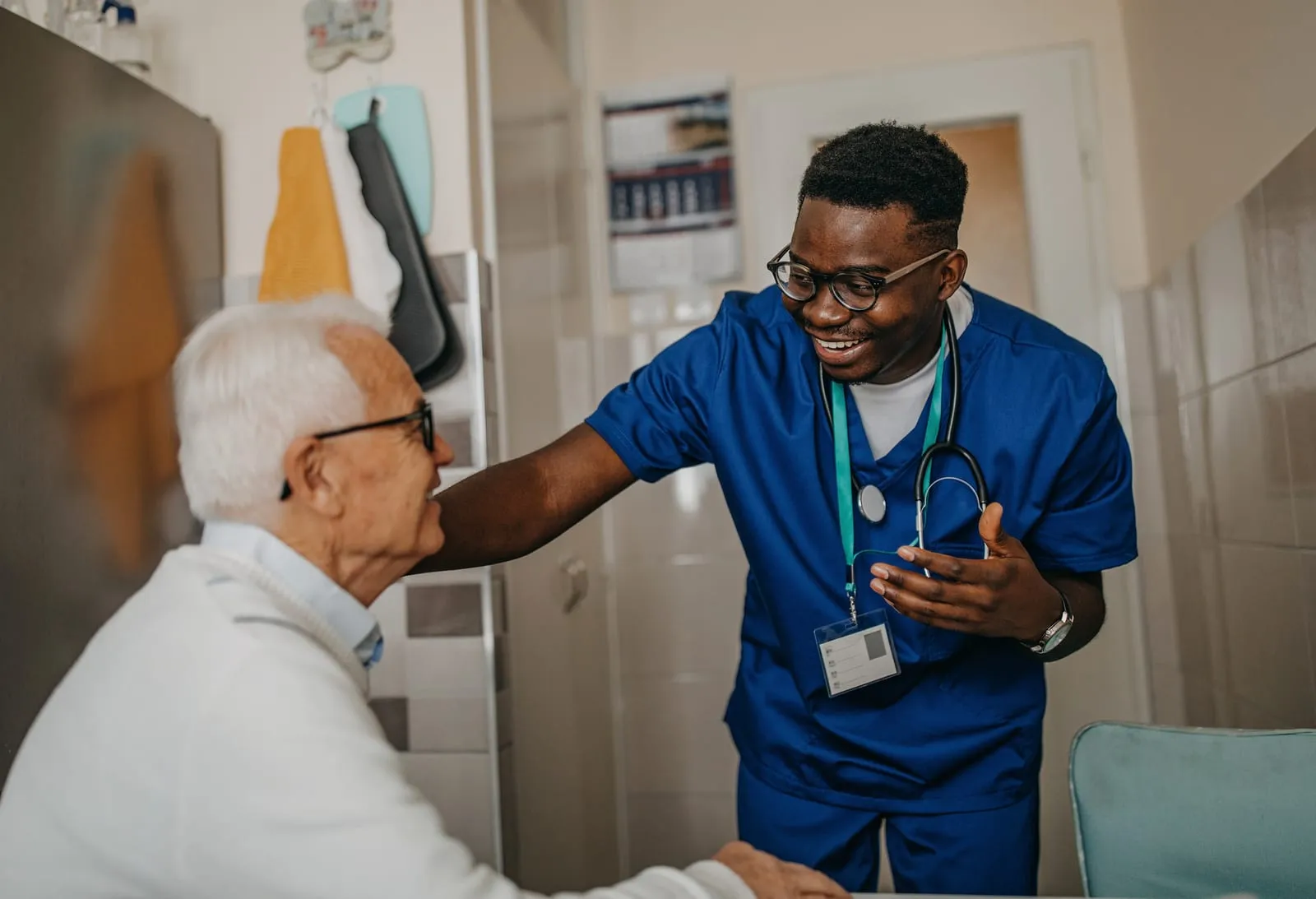 Nurse with elder